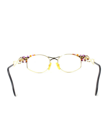 カザール MOD253 メガネ ゴールド メタルフレーム オーバル IT5D3YMCRLOO 【SALE】