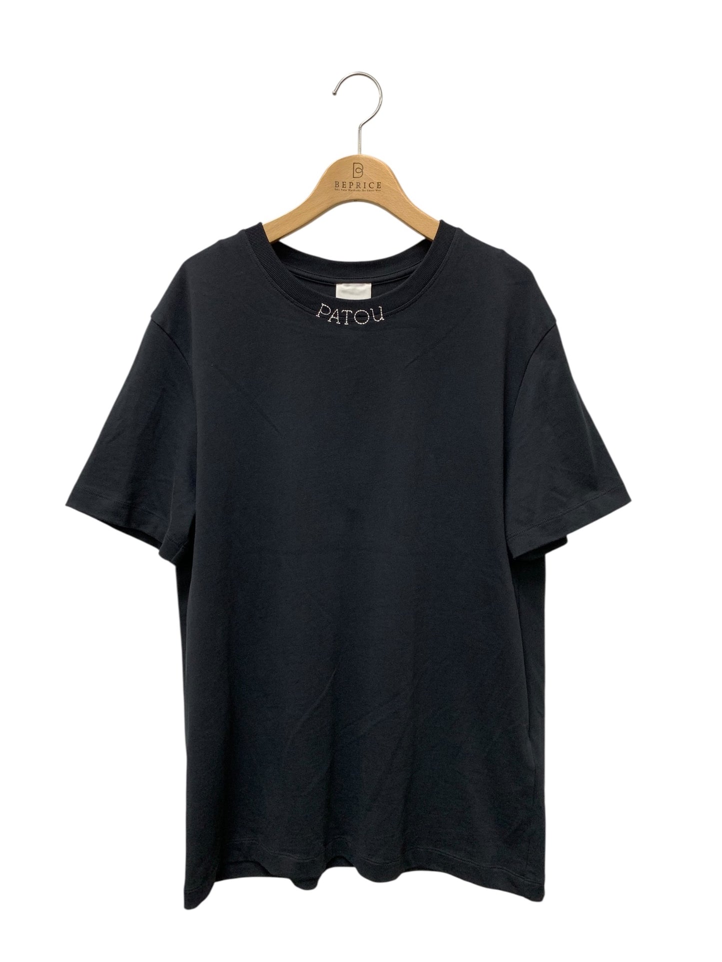 パトゥ 24A-JE125-9990 Tシャツ L ブラック ロゴ刺繍 ITAW141I55IO