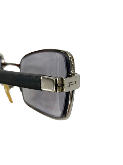 ポリス S2897 メガネ シルバー コンビフレーム フルリム スクエア IT0DNX4WSZQI 【SALE】