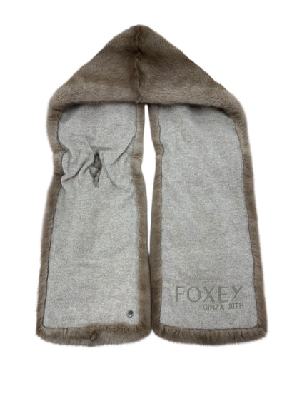 フォクシーブティック 39084 ストール ブラウン ミンク GINZA 20TH ANNIVERSARY ITD64OHC5I3U