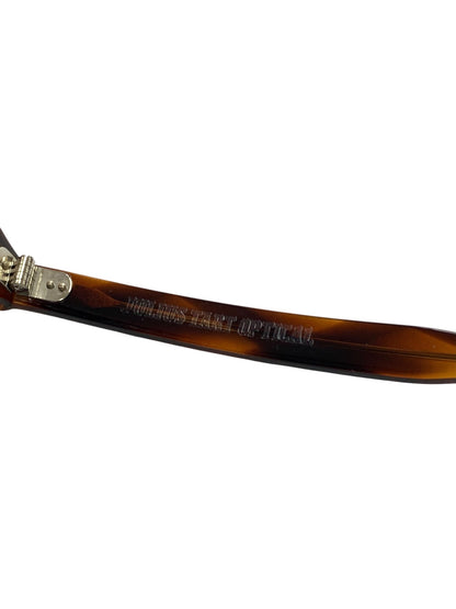 ジュリアスタートオプティカル PL-001M メガネ 眼鏡 ブラウン べっ甲柄 セルフレーム フルリム ウェリントン ITNQ62Y8DBVI