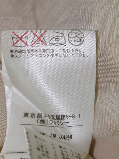 フォクシーブティック 25149 スカート 38 ベージュ シルクコットン ITNMKAUW7CZG