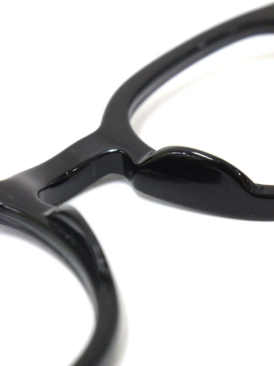 モスコット LEMTOSH メガネ ブラック セルフレーム フルリム ウェリントン ITOKVNKO1Z28