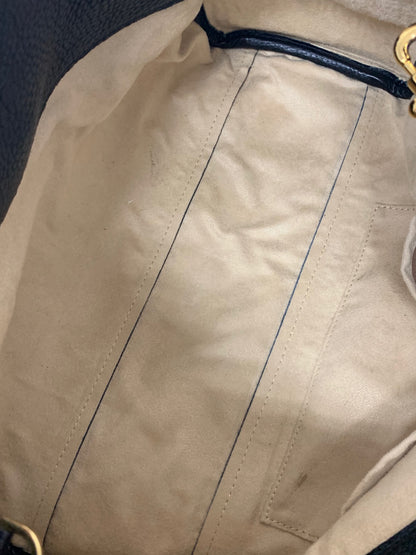 シータパランティカ ハンドバッグ ブラック レザー バンブー ターンロック 2way ITCUOYF5F5A4