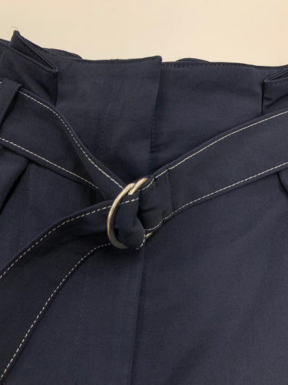 エムズグレイシー Stitch Wide Pants 916302 パンツ 38 ネイビー ITEN7RPZMGOS