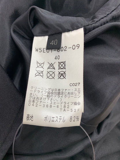 トゥービーシック W5E01-602-09 ベスト 40 ブラック レッキス ラビット ファー ITCY0UYW79TZ