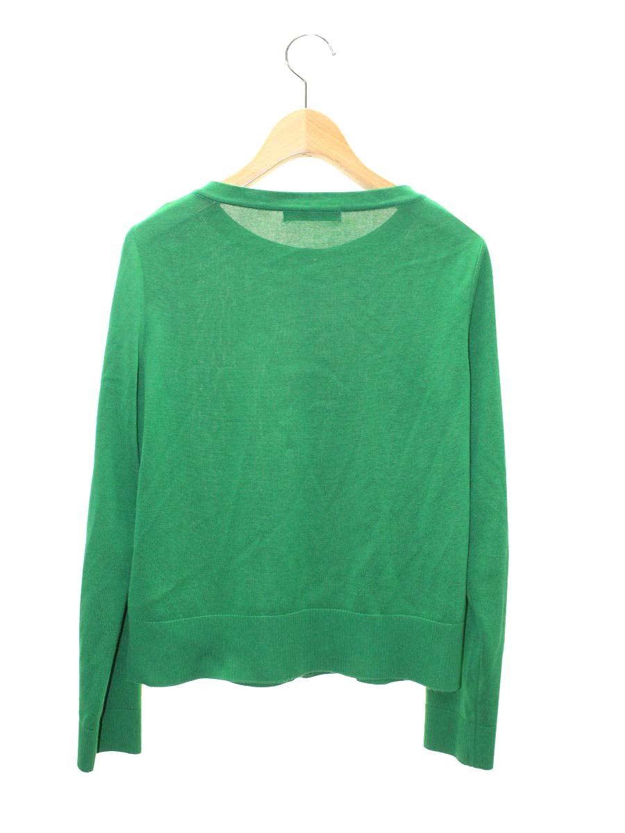 ルネ 5222110A カーディガン 38 グリーン フェイクパール フラワー 刺繡 IT9RY6KIN2M3 【SALE】