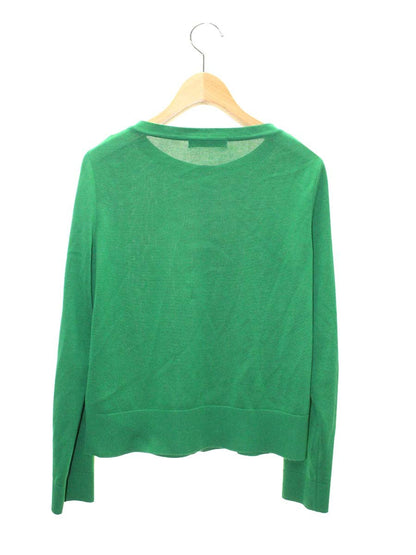 ルネ 5222110A カーディガン 38 グリーン フェイクパール フラワー 刺繡 IT9RY6KIN2M3 【SALE】