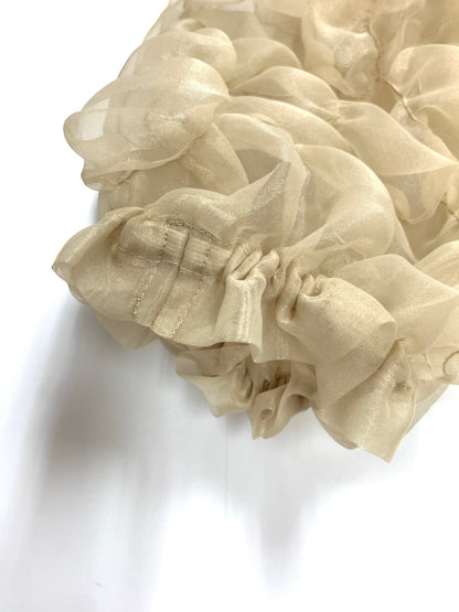 ミスアシダ シャーリングボレロ  SHIRRING BOLERO K00801 F ベージュ ITHUVZT1R1FO