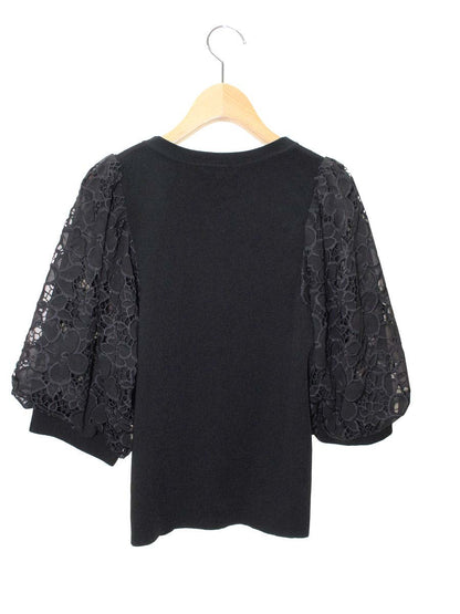 トゥービーシック W5N03 トップス 42 ブラック レース 花 IT14LYSKUMH6