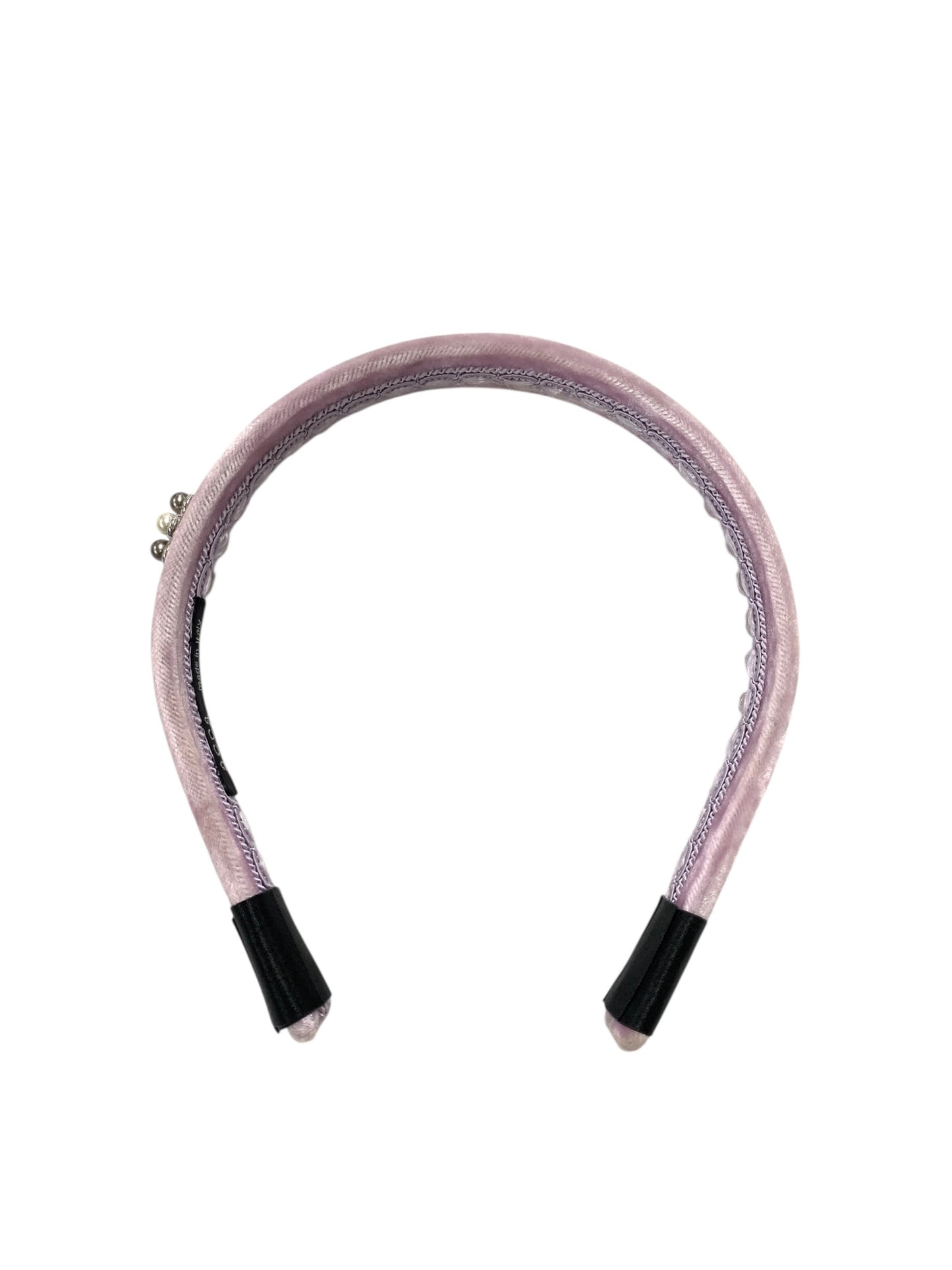 アッカ カチューシャ ピンク ヘアアクセサリー ベロア ビジュー IT39D3MOKB0Q