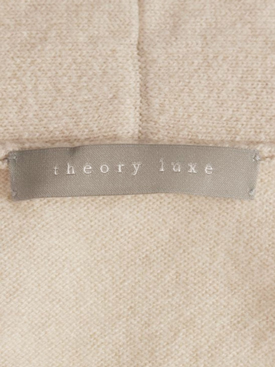 セオリーリュクス 03-8303762-310-038 カーディガン 38 ベージュ カシミヤ ミディアム ITUWN14IAHM0