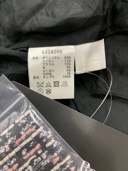 ルネ 6334200 スカート 36 ブラック TISSUE社製 ツイード タックフレア ITMJY286PAL8