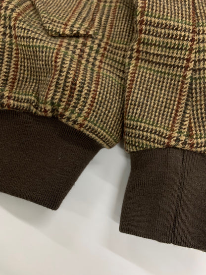 バラクータ G9 ハリントンジャケット 42 ブラウン コットン 千鳥格子 厚手 IT4K0GJ2NO74