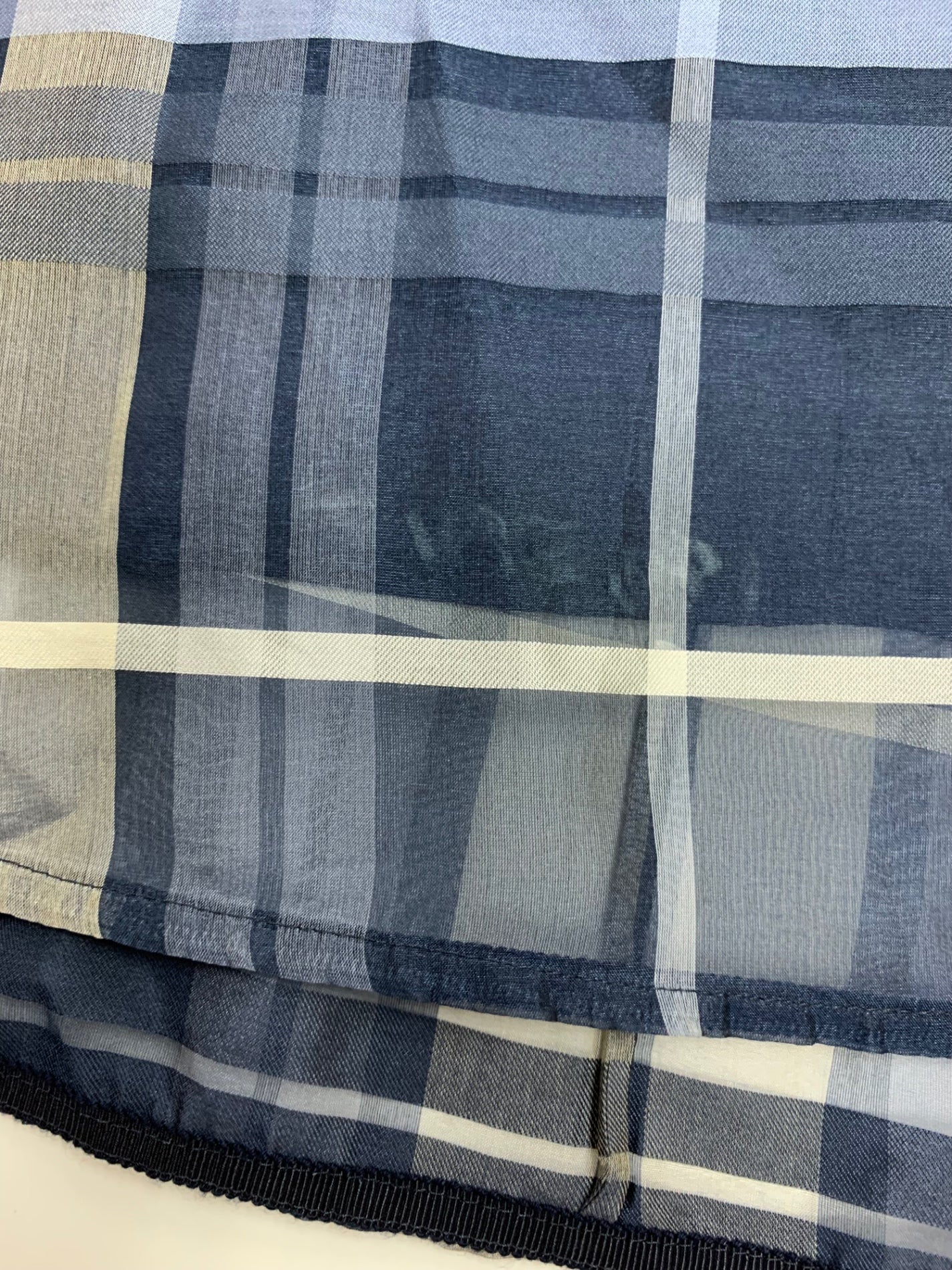 エブール シアーチェックオーガン 3510300513 ワンピース 38 ブルー ITPJTZTCL5BM 【SALE】