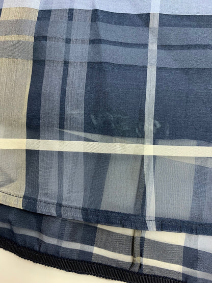 エブール シアーチェックオーガン 3510300513 ワンピース 38 ブルー ITPJTZTCL5BM 【SALE】