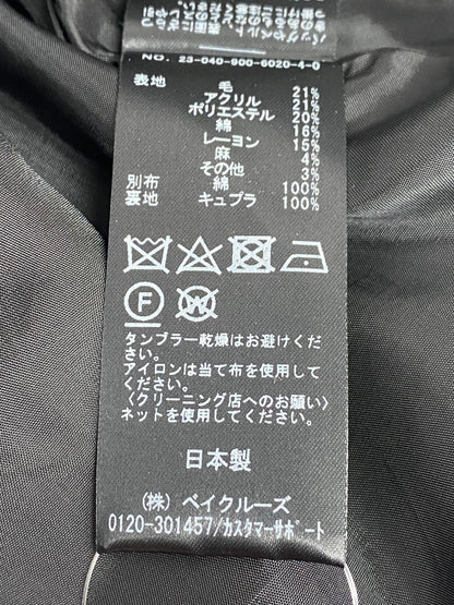 イエナ 辻直子コラボ 23-040-900-6020-4-0 ワンピース ドレス 36 ブラック ツイード ミニ ITF2EH051OF4