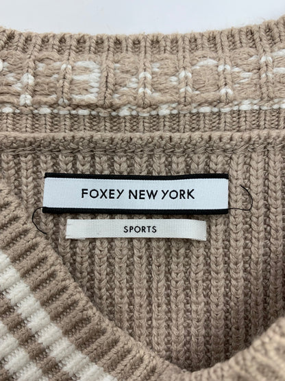 フォクシーニューヨーク SPORT Knit Top 40728 ニット セーター F ベージュ ドロップショルダー IT36YZC3NV64