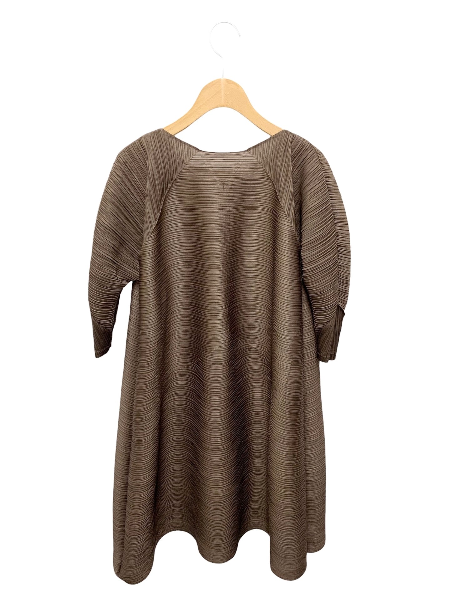 プリーツプリーズイッセイミヤケ PP23JH484 ワンピース 3 ブラウン ITQAINO93KYQ