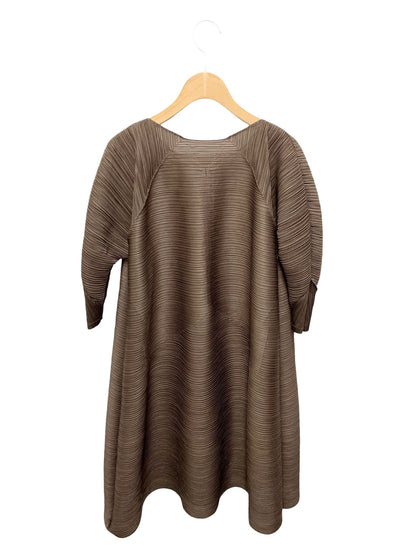 プリーツプリーズイッセイミヤケ PP23JH484 ワンピース 3 ブラウン ITQAINO93KYQ