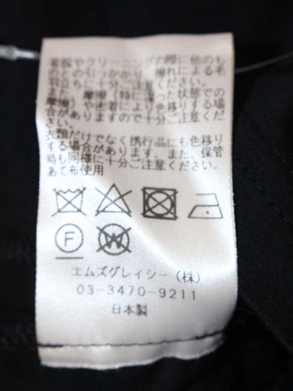 エムズグレイシー 215333 トップス 38 ブラック 花 刺繍ボタン ITMG1R9AKH5A