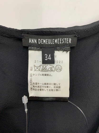 アンドゥムルメステール トップス 34 ブラック フリル IT6XW1FXHIH4