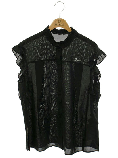 ルネ 6321320 ブラウス 38 ブラック シースルー IT36KF99809A