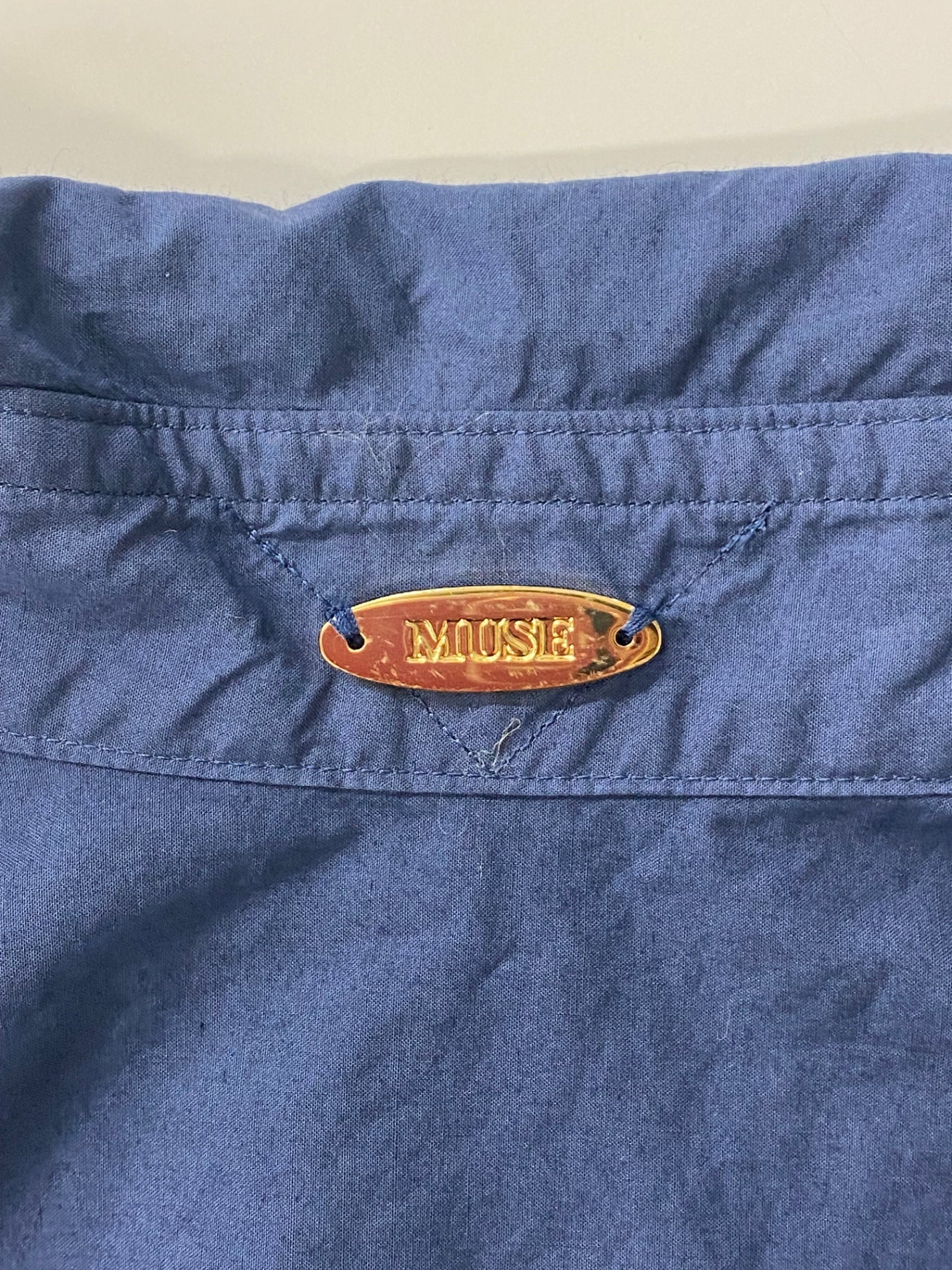 ミューズドゥドゥーズィエムクラス COTTON WASHシャツ 23-050-500-4120-1-0 F ネイビー 23SS IT64WA8MGHJM
