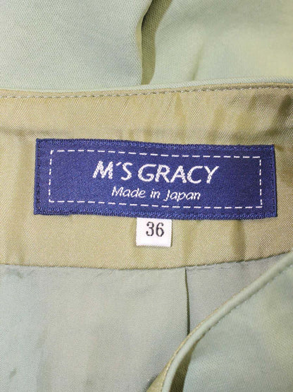 エムズグレイシー Drape Skirt 917306 スカート 36 グリーン ITKPP34DPD5C 【SALE】