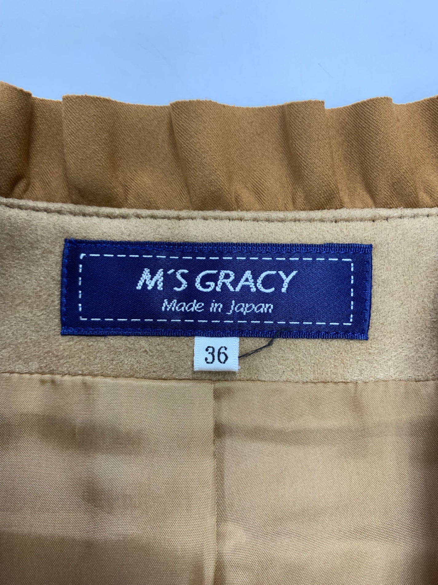 エムズグレイシー Suede Touch Jacket 814532 ジャケット 36 ブラウン ジップアップ ITBRS1BIW97M