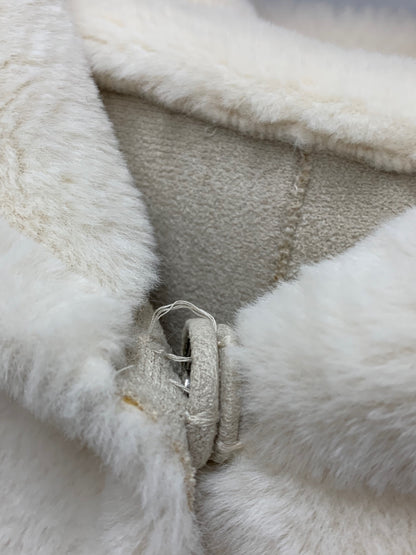 エムズグレイシー フェイクムートンコート 119606 38 ホワイト リバーシブル ITYSDT1XH7C8