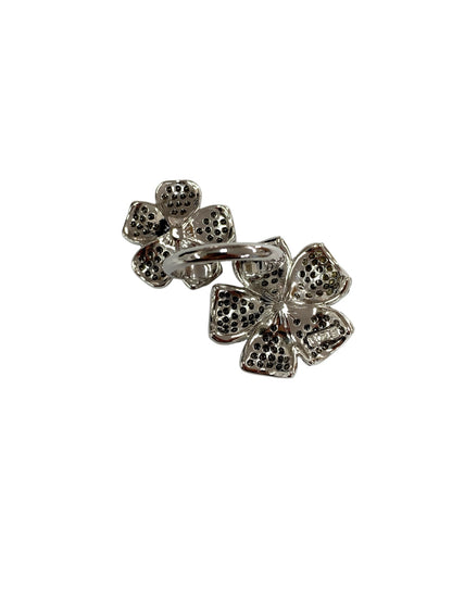 フォクシーブティック Ring Twin Flower 37450 リング シルバー ラインストーン IT33VL7O4SCC 【SALE】