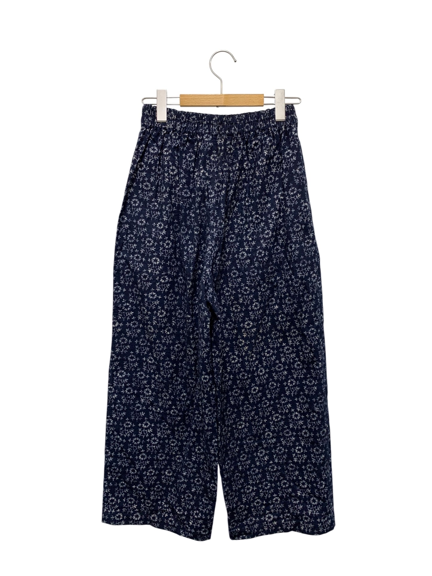 コムデギャルソン robe de chambre RV-080150 パンツ ネイビー 小花柄 フェルト生地 ITG0OWGUPNE6 【SALE】