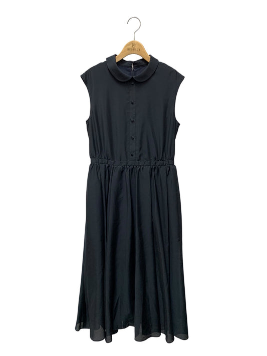 ルネ 5536080 ワンピース 38 ネイビー フロントボタン タックフレア ITBHZKUXJX7C