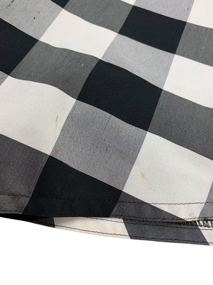 エムズグレイシー 217313 スカート 38 ブラック チェック フレア ITT5LW04MQEO