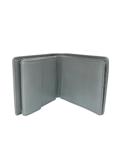 ヒロコハヤシ 709-11952 二つ折り財布 シルバー レザー IT59CFSBHDZ4