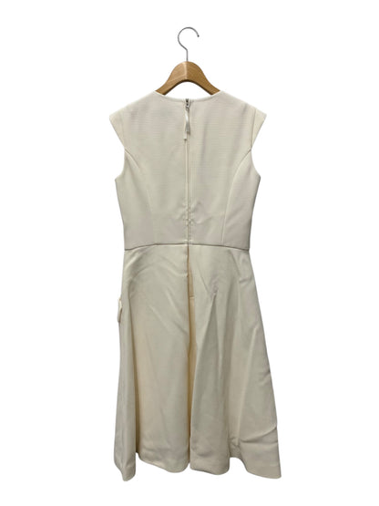 フォクシーニューヨーク Dress Cattleya 34322 ワンピース 40 ホワイト クルーネック バックジップ ITUMOLKTGWKE