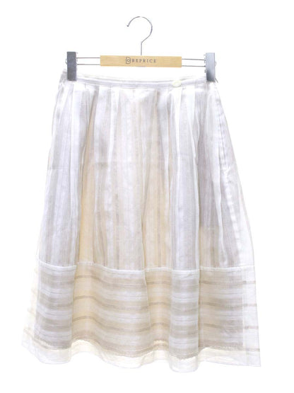 フォクシーブティック Skirt La Seine 36712 スカート 38 ホワイト/ベージュ IT7YT1PODPOR