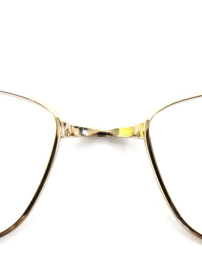 ネオジン ノーズパッドレス NJ2315S メガネ ゴールド/ブラウン メタルフレーム フルリム スクエア ITU9HLJHNGO3