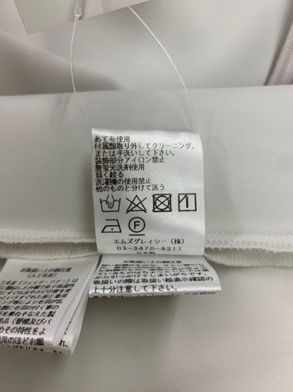 エムズグレイシー フェイクファーポンポンつきジャケット 414509 ブラウス 42 グレー IT77PGCQPCRG