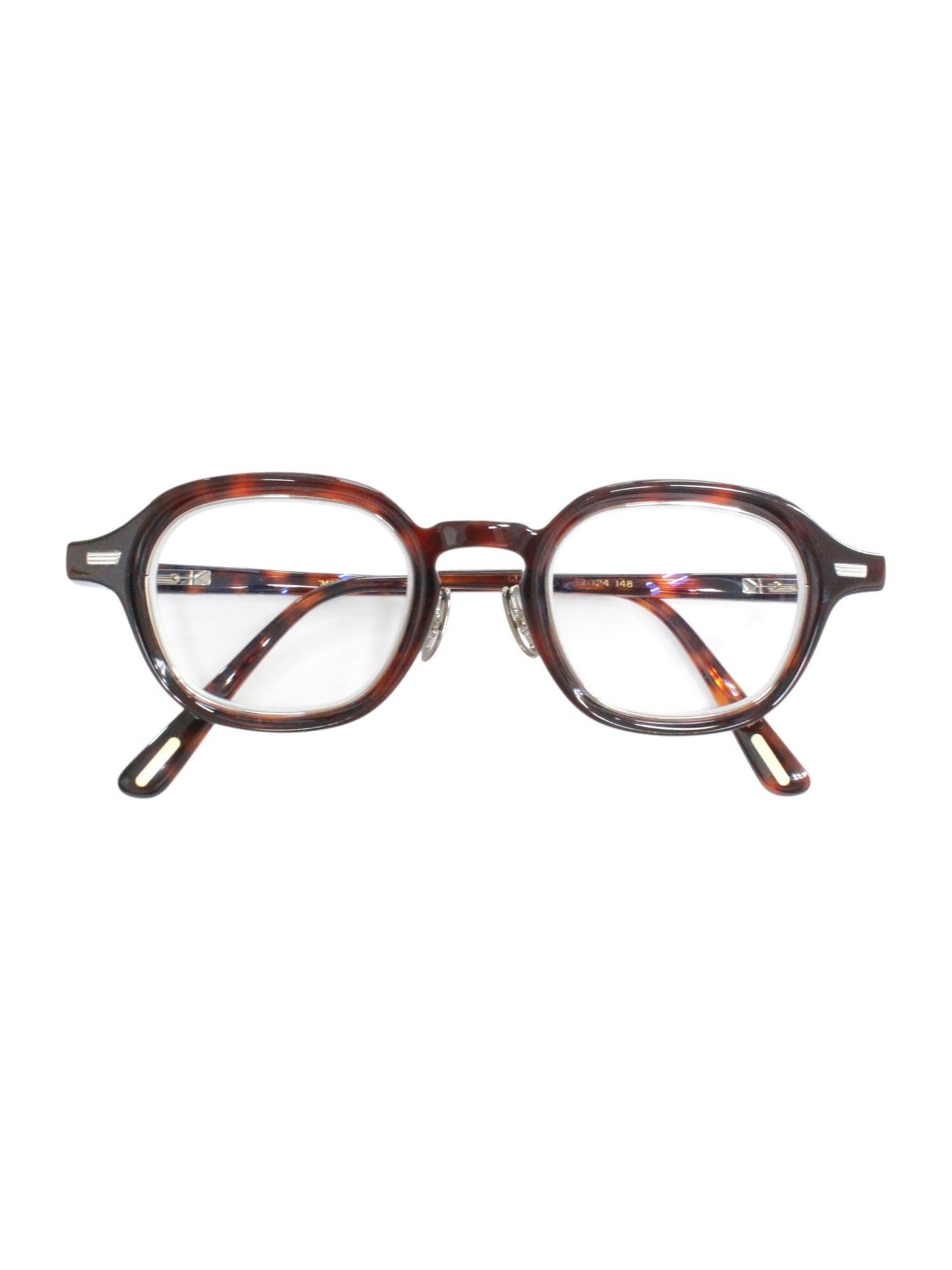 ユウイチトヤマ 5 BEACON col.03 メガネ ブラウン セルフレーム フルリム ウェリントン IT2LQBVCY584