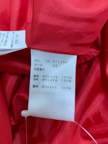 エムズグレイシー 411354 ワンピース 36 レッド リボン ラメ 花 IT2CSGIGQW9K