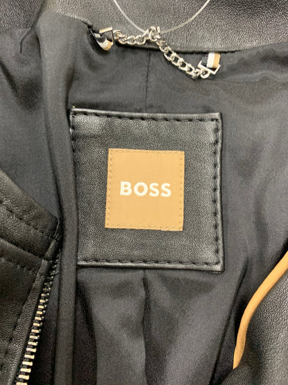 ヒューゴボス BOSS Jacke Sajosa 10236956 レザージャケット 36 ブラック シングルライダース ITLI9MN89Y1W