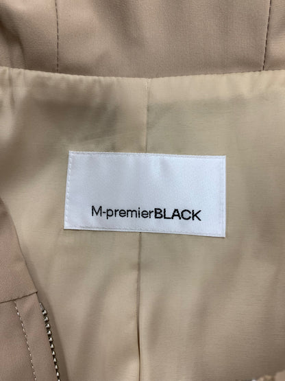 エムプルミエブラック ウエスト切替フーディー C232-001 コート 38 ベージュ フード ジップアップ ITOEAGQYHMQU
