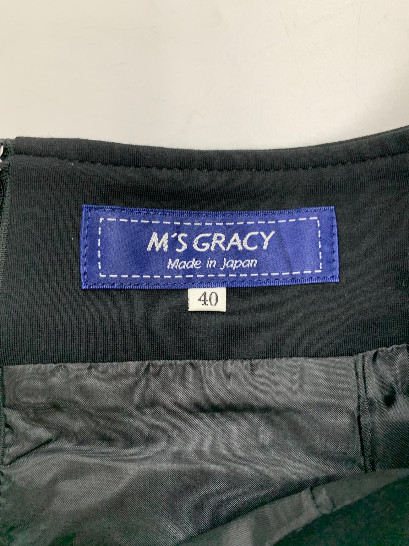 エムズグレイシー 417618 スカート 40 ブラック ツイード ウール ITJO9O741HN5