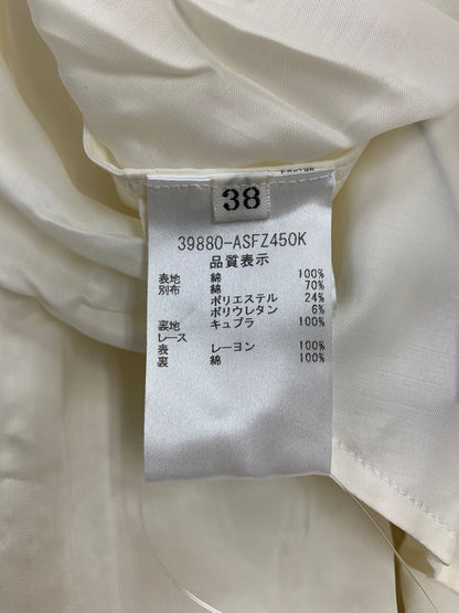 フォクシーブティック White Snow 39880 スカート 38 ホワイト カットワーク フレア ITD7TYFOQ7N2