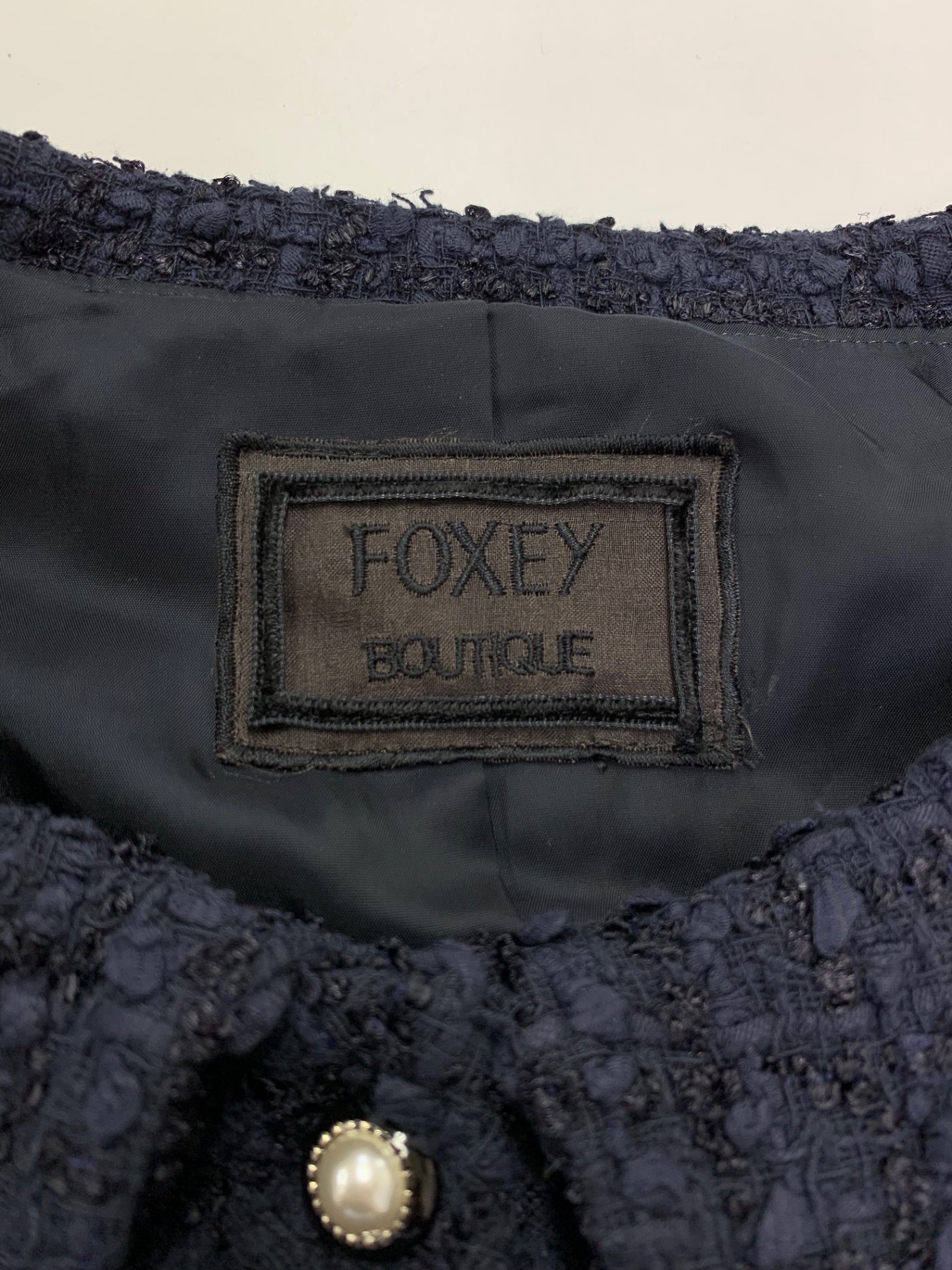 フォクシーブティック Boxy Cropped Jacket 36705 ジャケット 40 ネイビー ITNDMGPZ4YKY