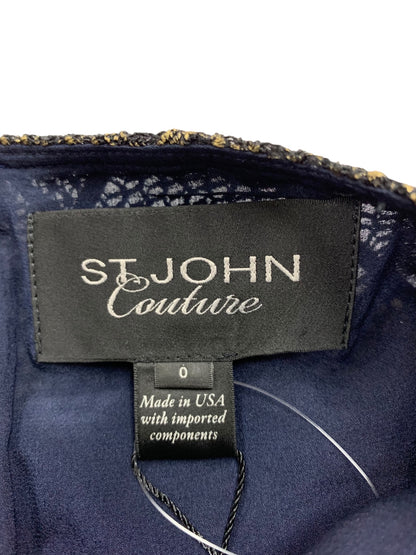 セントジョン K15S002 ワンピース 0 ゴールド ツイード ラメ ドレス IT0USDUODL7L