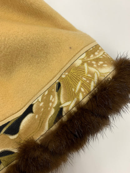 レオナールファッション 0361950 0362951 スカートスーツ 13AR 76-99 ブラウン セットアップ ミンクファー ジャケット スカート カシミヤ IT5QW1F42HUW