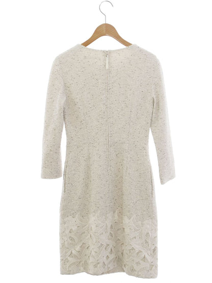 エムプルミエブラック C923-013 ワンピース 34 ホワイト ツイード ITK6J5KBZVZ0 【SALE】